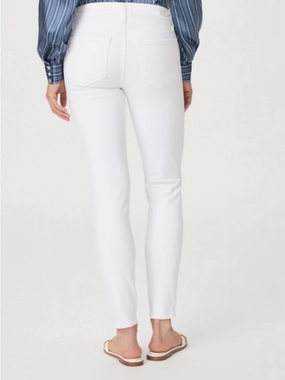 ✨ PAIGE Verdugo Crop White Skinny Jeans – Size 25 ✨ - Picture 4 of 9